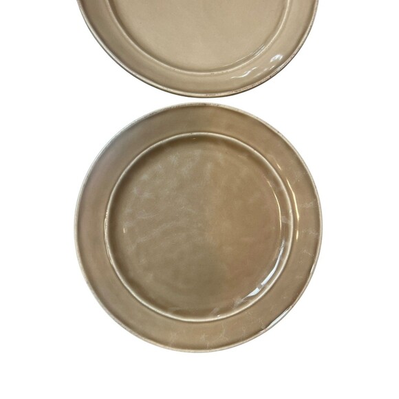 2 POTTERY BARN CAMBRIA MUSHROOM DINNER PLATES PORTUGAL 11 1/2” MINT - Picture 4 of 7